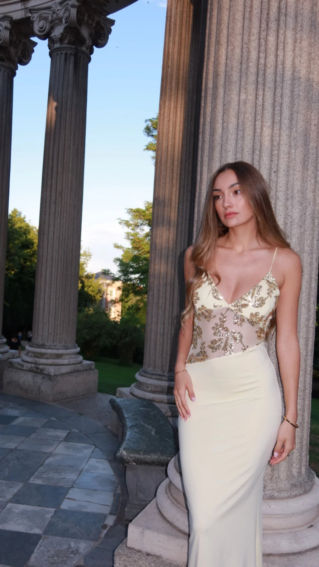 VESTIDO AMALFI- MANTEQUILLA